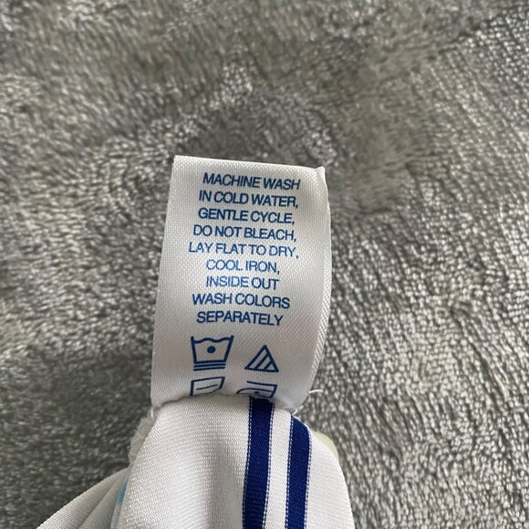 Stitch Striped Men's‎ Performance Golf Polo Size Medium Logo Riviera Golf Course - Picture 5 of 12